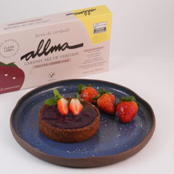 CHEESECAKE VEGANO DE FRUTAS VERMELHAS - 2 UNIDADES
